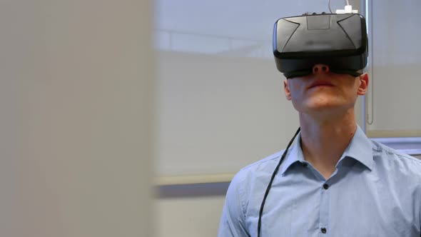Man using oculus rift in college, Education Stock Footage ft. academic ...