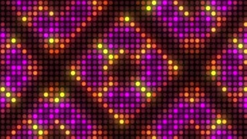 Lebendiges LED-Display mit dynamisch leuchtenden Lichtern für Konzerte oder Clubs