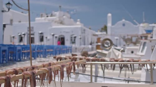 Ville de Naousa à Paros, en Grèce