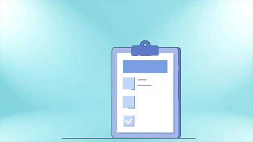 Animated Health Checklist With Medical Shield Protection