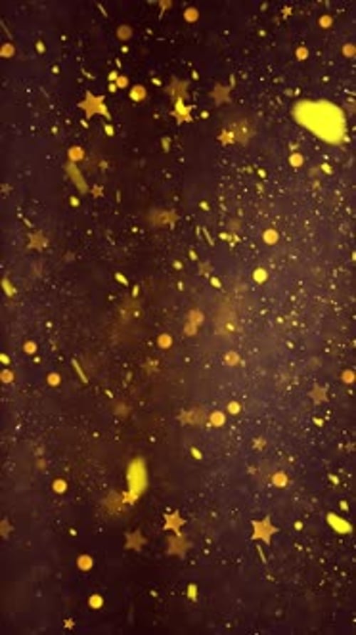 Weihnachtsschnee und Schneeflockensterne, Hintergrund 24 - Vertikales Video