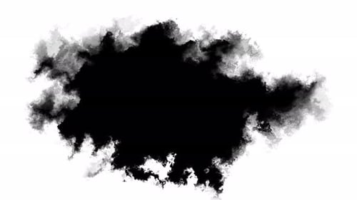 Dynamic Black Ink Splatter Reveal Transition