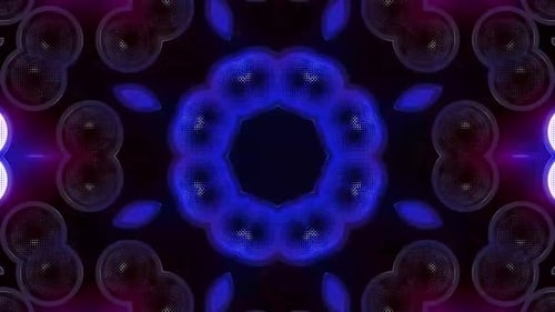 Luzes pulsantes abstratas dinâmicas com brilho vibrante em vermelho e azul