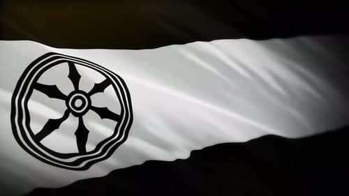 Realistic Waving Flag with Emblem Animation