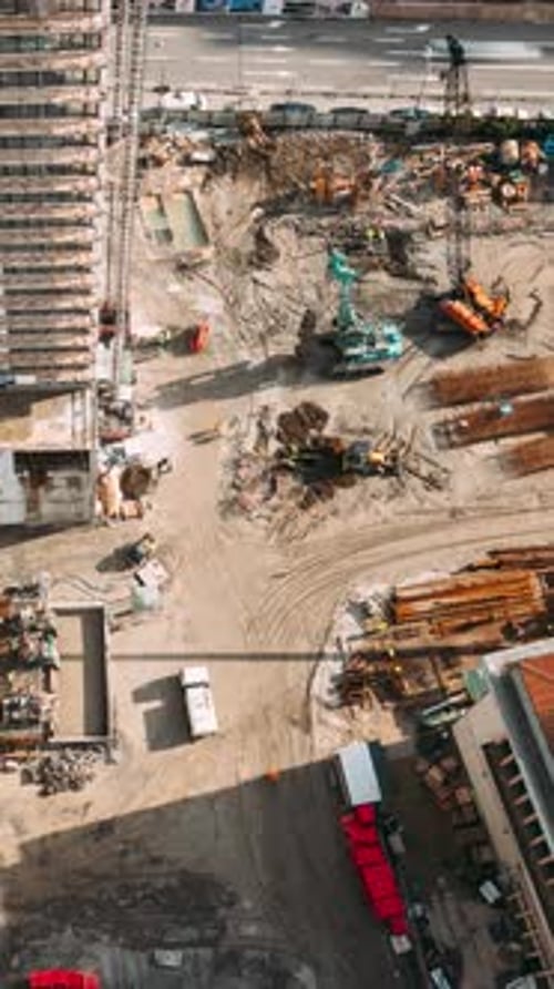 Construction Cranes and Excavators Machinery