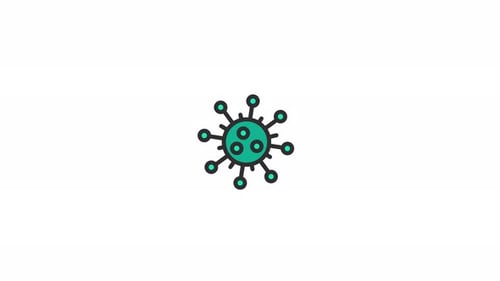 Virus Animated Icon Alpha channel