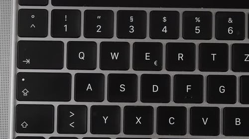 Close up of computer keyboard