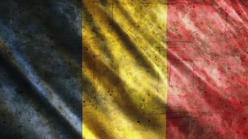 Bandera de Rumania Grunge