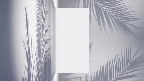 vertical of 3d rendering animation of remote working digital nomad travel concept with laptop tropic