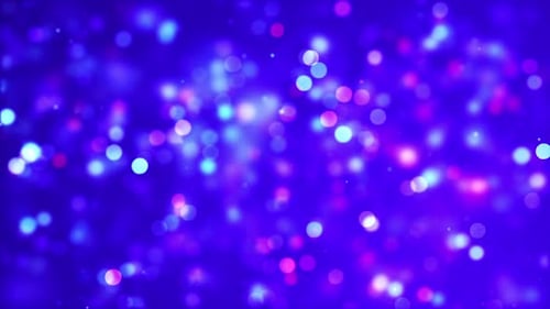 Animated Shimmering Bokeh Light Particles Background Loop