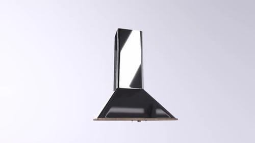 Sleek Stainless Steel Kitchen Hood