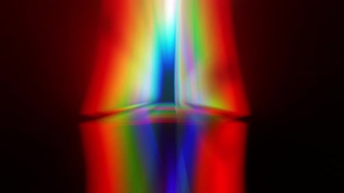 Colorful Abstraction with Vibrant Hues on Dark Background