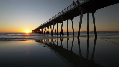 Beach Pier at Sunset Tracking