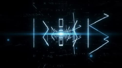 Neon Light Abstract Loop.