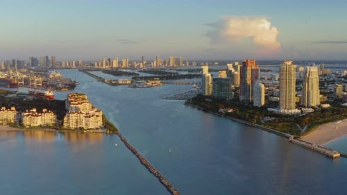 Miami Skyline from Air