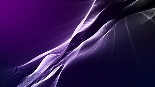 Abstract Purple Flowing Digital Wave Background