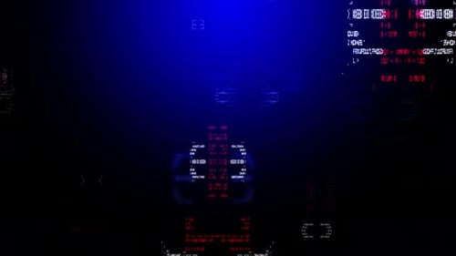 Technology Blue Background Loop