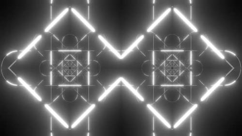 Líneas de neón dinámicas que crean un fascinante efecto túnel (vídeo)