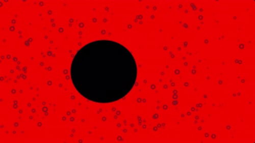 Abstract Geometric Red Circle Reveal