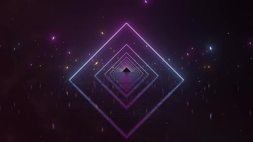 VJ Loop Diamond Light Glow 4K