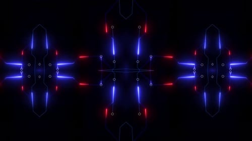 Digital Tech Kaleido Background Loopable 4k