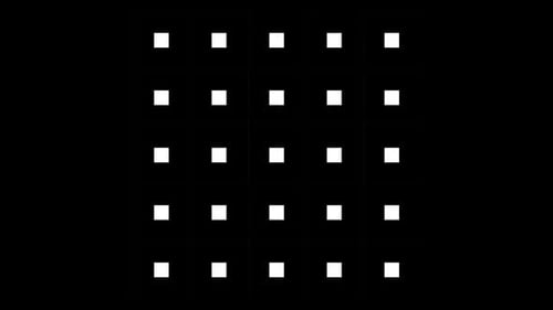 Kaleidoscope Collection: Luma matte transition of an array of concentric squares shrinking