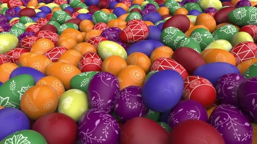 Easter Eggs Background Loop