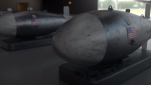 Detailed 3D Animation of Atomic Bomb for Conflict Themes