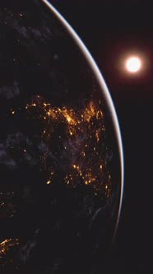 Earths Nighttime Glow From Space