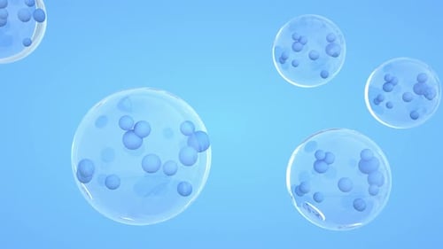 Microscopic Immune Cells Attacking Virus in a Scientific Animation