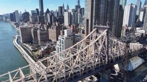 Queensboro Bridge At Manhattan In New York United States.