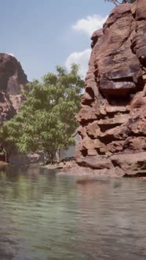 Reflection of Grand Canyon in Colorado River
