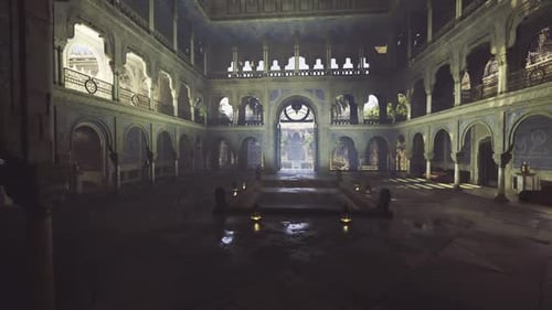 Quiet Sanctuary Featuring Water Features and Decorative Symmetry