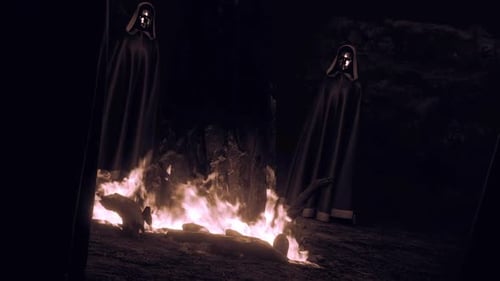 Ritual Masked Circle Altes Filmmaterial