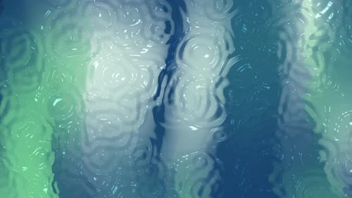Abstract Fluid Blue Green Water Reflections Background Loop