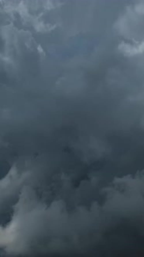 Dark storm clouds moving
