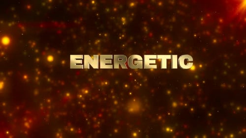 Golden 3D Text Reveal with Sparkling Particle Background