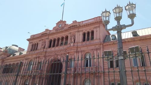 Establishing of Pink House Casa rosada government of Buenos Aires city Argentina