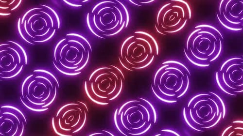 Vibrant neon energy swirls in a pulsing psychedelic digital art loop