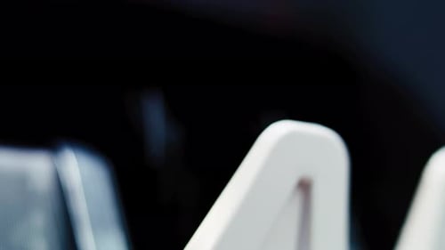 Close Up of Money Counting Machine Counting Thousand of Hryvnia Bills