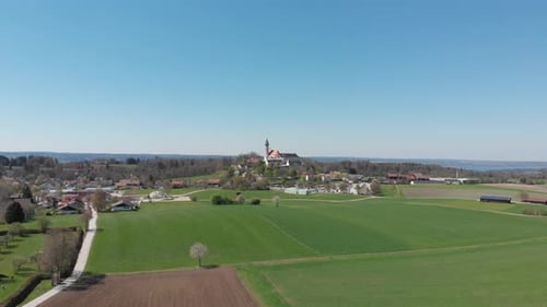 Munich Andechs Monastery in Germany, hiking , shoot with DJI Mavic Air at 4k 30fps