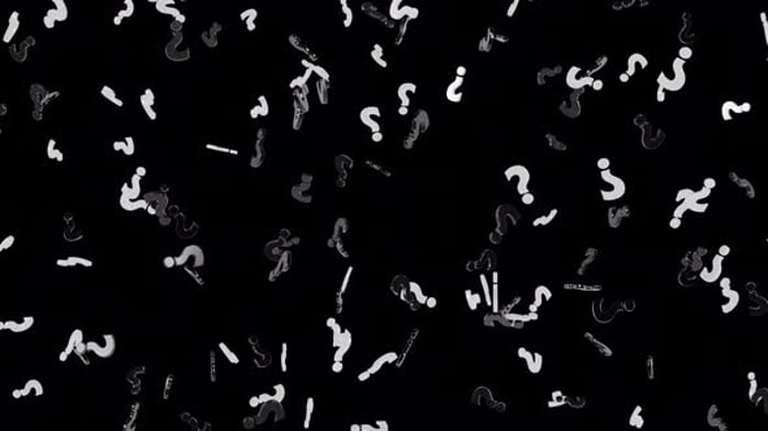 Animated Falling Question and Exclamation Marks, Elements Motion ...