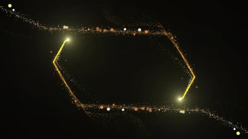 Elegant Golden Particle Reveal for Celebratory Openers and Closers