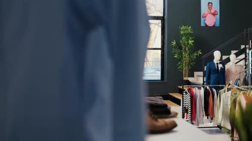 Empty Store Filled with Formal Wear