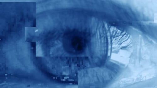 Verschiedene Augen, die ihre Reihenfolge ändern
