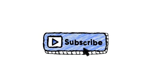 Hand-Drawn Subscribe Button Call to Action Animation