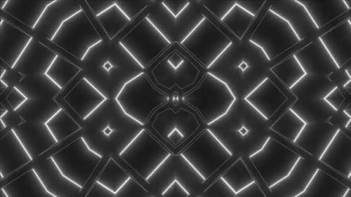 Dynamische geometrische Lichtmuster, die vor Energie und Bewegung pulsieren