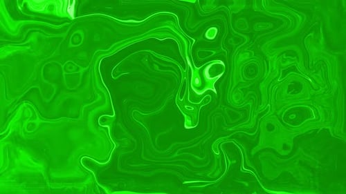 Vibrant Green Abstract Fluid Liquid Motion Background
