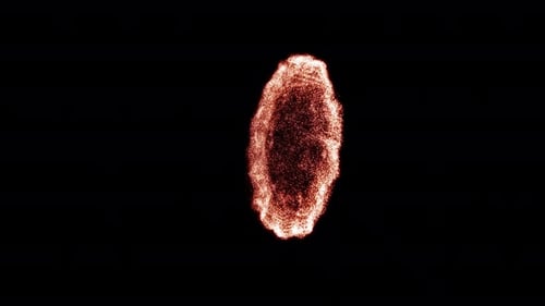 Fiery Particle Burst Dissipation Abstract Element