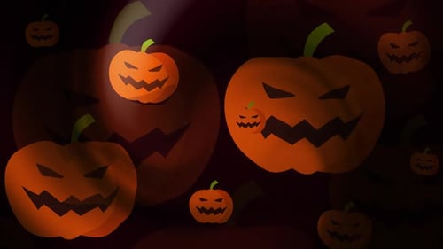 Animated Halloween Jack-o'-Lanterns Spooky Background